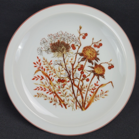 Vintage Other - (4) Vtg Fanci Florals Fine Porcelain Salad Plates